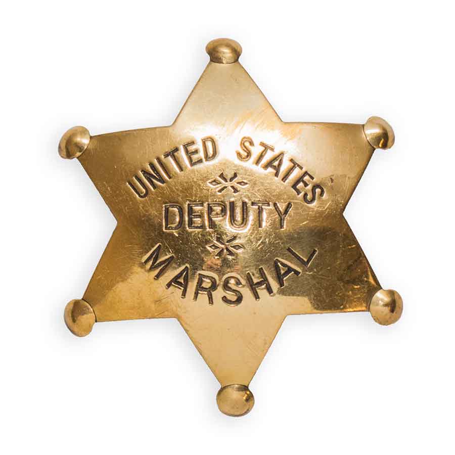 Deputy U.S. Marshal - Authentic Brass Old West Replica Badge