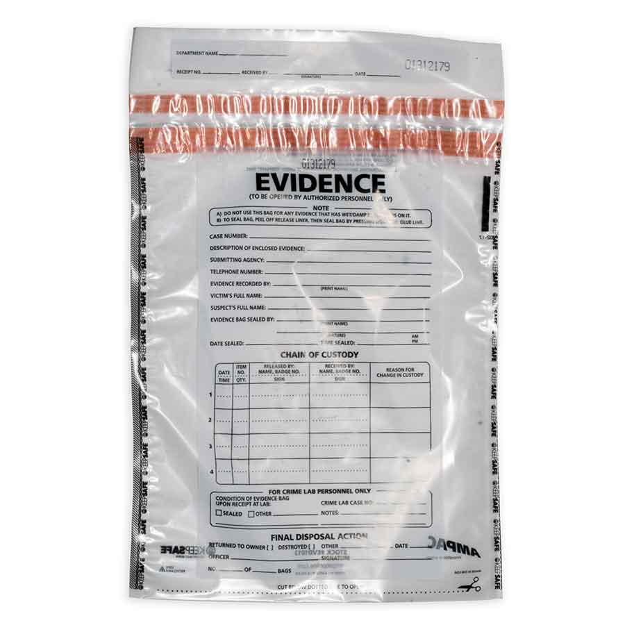 Large Plastic Evidence Bag
