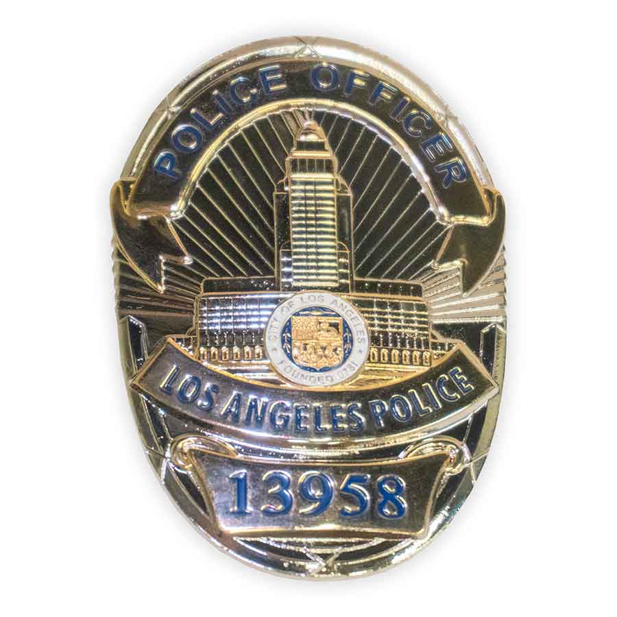 LAPD LOS ANGELES POLICEのレプリカバッジ SHOP Los Angeles Police Officer Badge - WesternStageProps.com