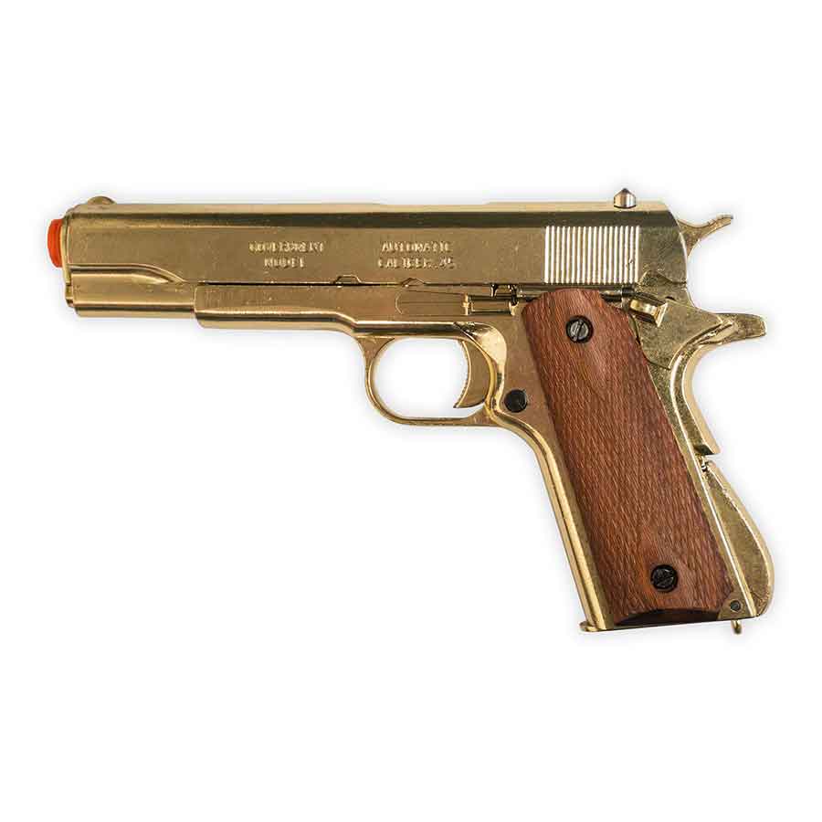 Shop M1911 Non-Firing Replica Gold - WesternStageProps.com
