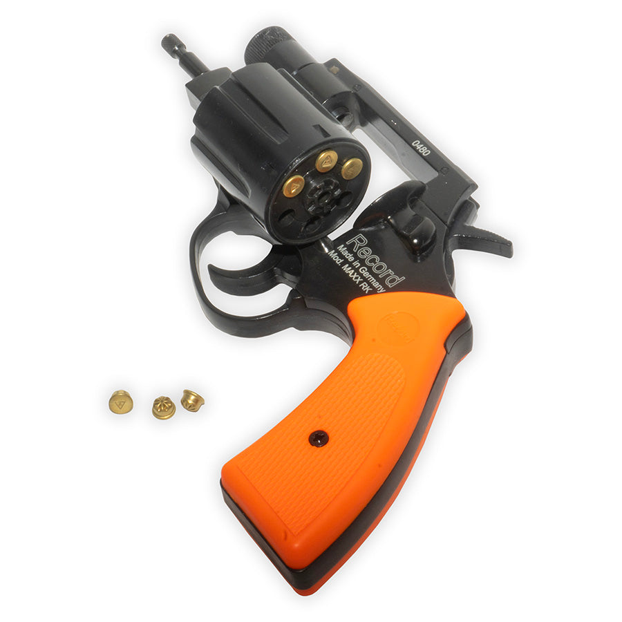 Blank-Firing Record Maxx RK Revolver - Front-Firing .22 Cal - Safety Orange