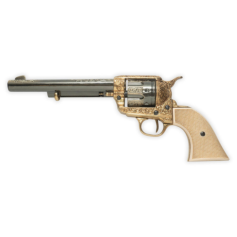 Non-Firing - Western Peace Maker Replica - Gold Engraved