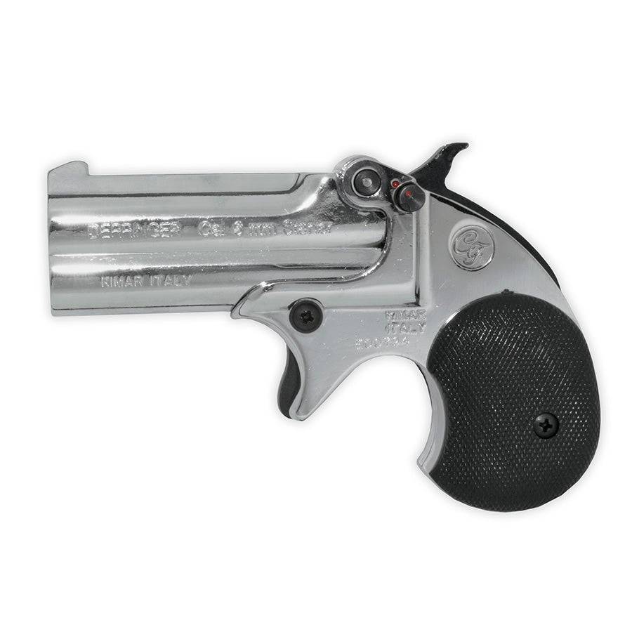 Blank-Firing - Derringer Replica - Top-Firing .22 Cal - Nickel Finish