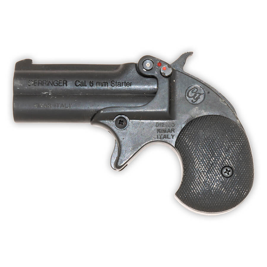 Blank-Firing - Derringer Replica - Top-Firing .22 Cal - Blued Finish