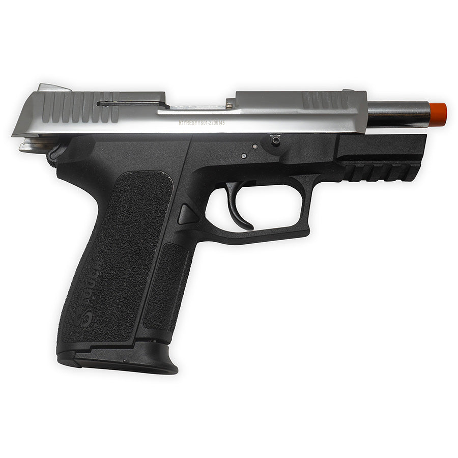 Blank-Firing Retay S20 Pistol - Semi-Auto Front-Firing 9mm PAK - Nickel Finish