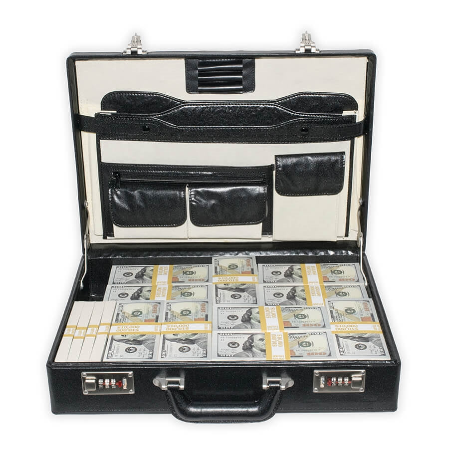 Prop Movie Money - $500,000 Stacks in Briefcase ($100s)