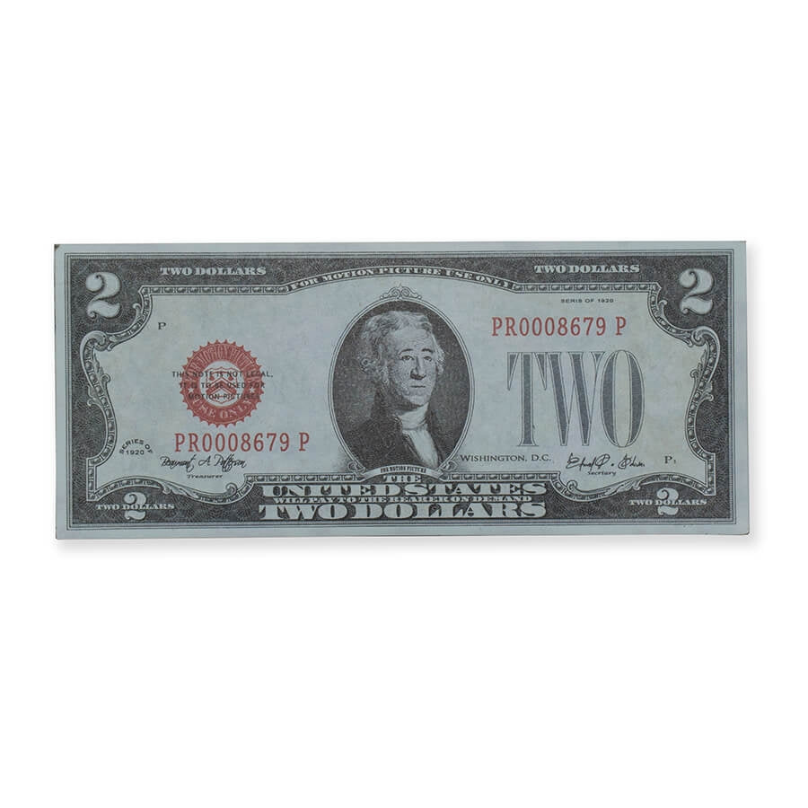 Prop Movie Money - Full Print Stack of $2s - 1920s