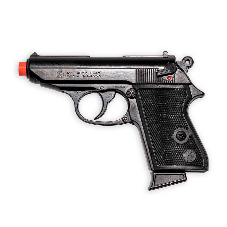 Blank-Firing Lady K Pistol - Semi-Auto Front-Firing 9mm PAK - Blued Finish