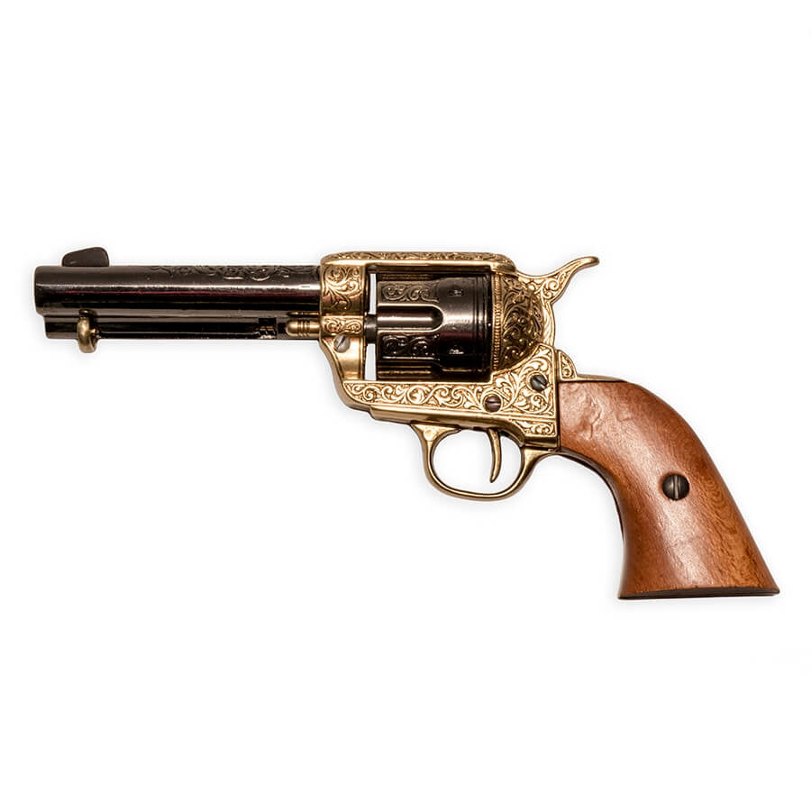 Non-Firing - Western Peace Maker Replica - Gold Engraved