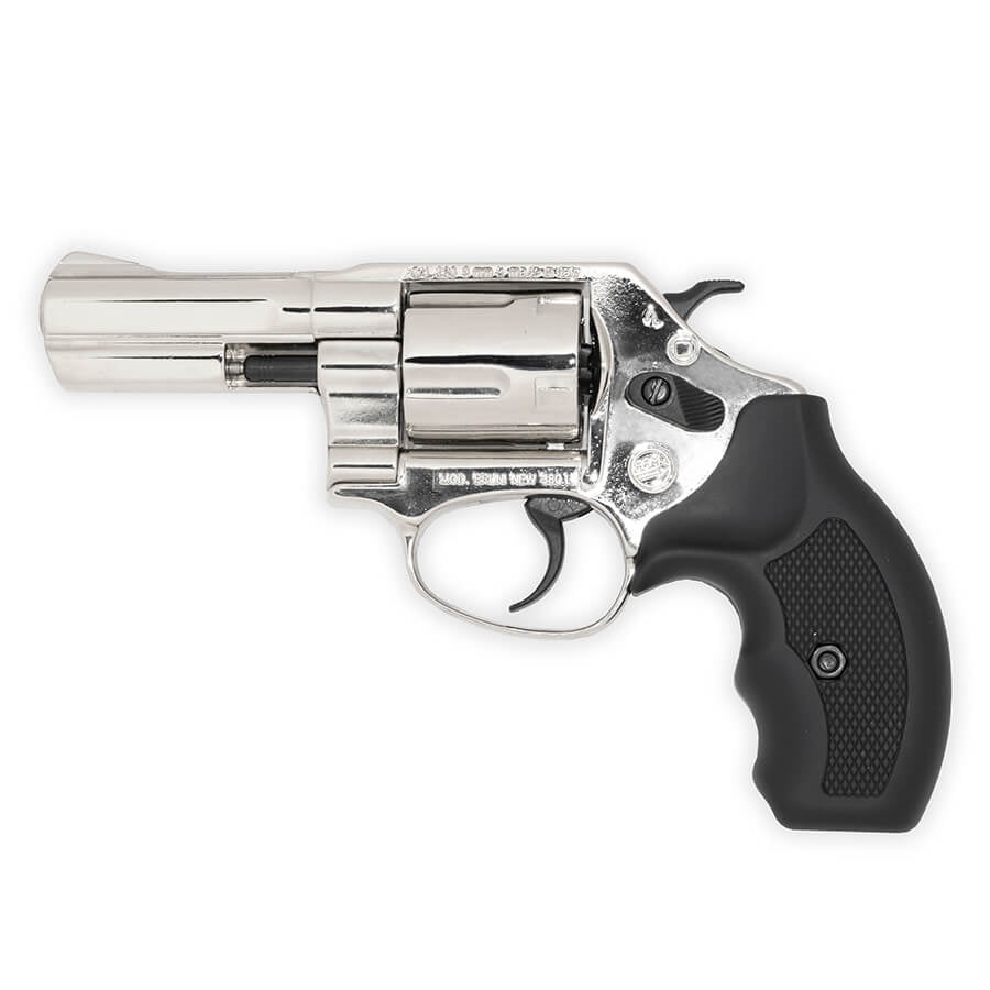 Blank-Firing Revolver - .38 Special - Nickel Finish - 3" Barrel  (.380 cal)