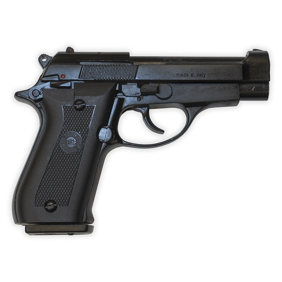 Blank-Firing Pistol - Bruni Model 84 Semi-Auto 9mm PAK - Black Finish