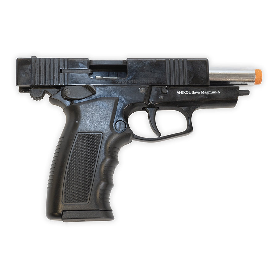 Blank-Firing  Ekol Sava Magnum Pistol - Semi-Auto Front-Firing 9mm PAK - Blued Finish