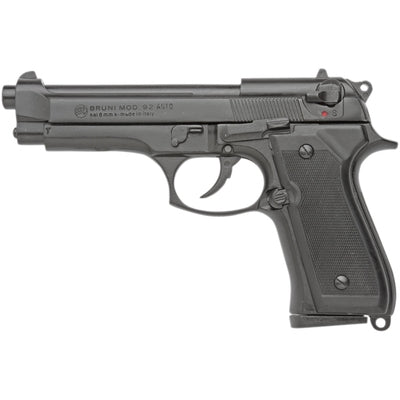 Blank-Firing Bruni Model 92 Pistol - Full Auto Top-Firing 8mm PAK - Blued Finish