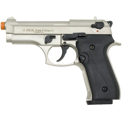 Blank-Firing Ekol Firat Compact 92 Pistol - Semi-Auto Front-Firing 9mm PAK - Satin Finish