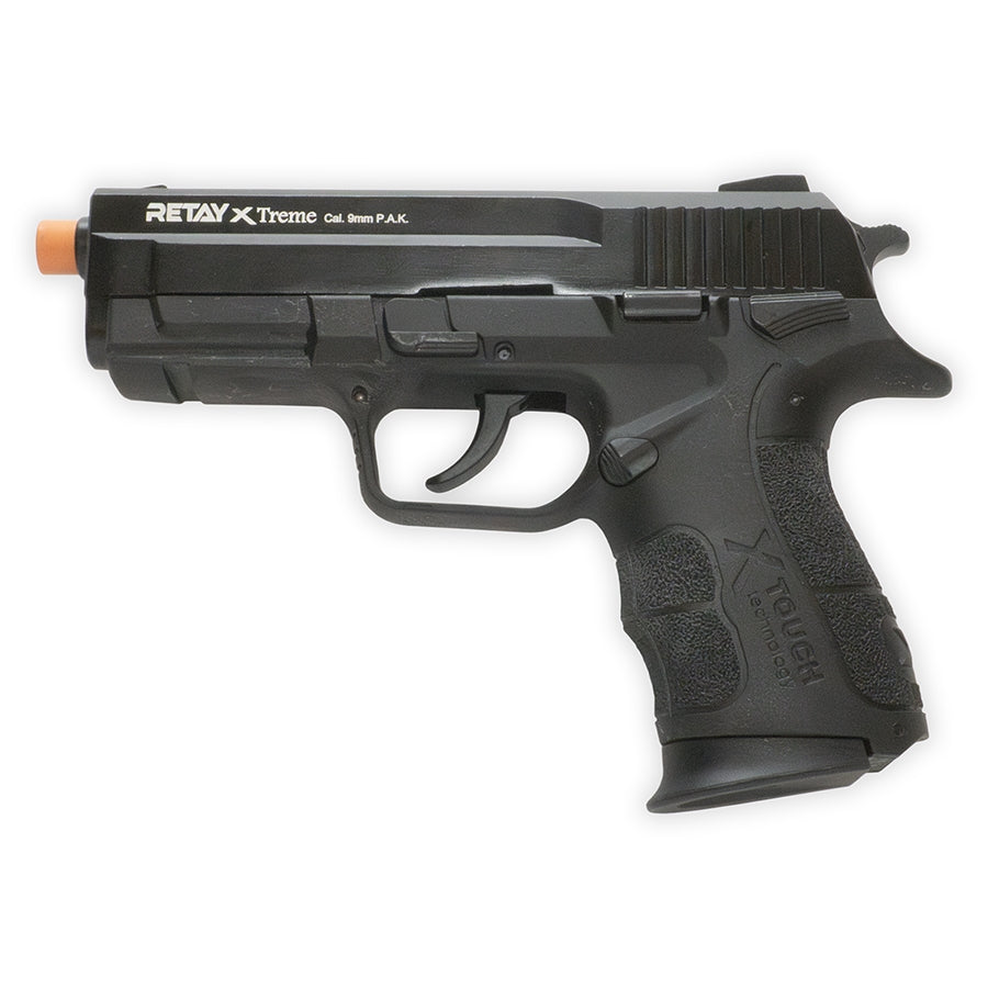 Blank Firing Pistol - Retay XTREME Front-Firing - Black Finish 9mm PAK