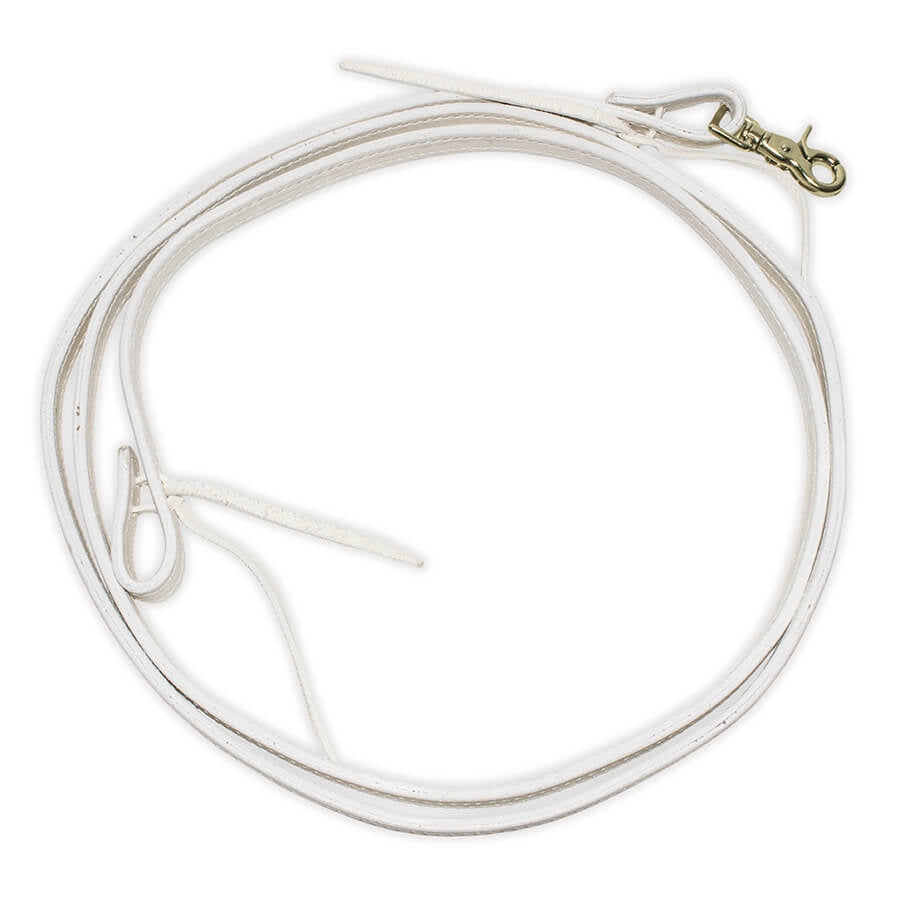 Contest Style Reins (White Leather)