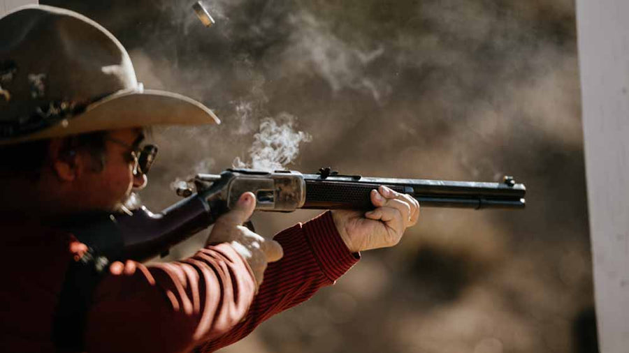 Cowboy shooting rifle 