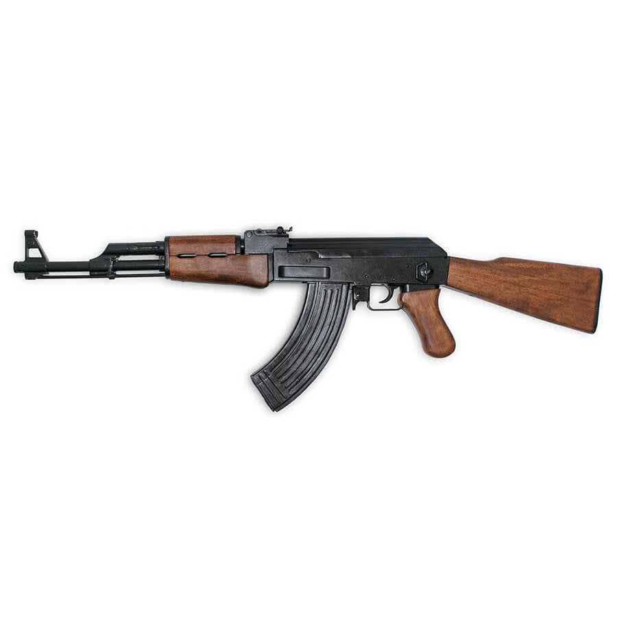 Non-Firing AK-47 Prop Gun on white background. 