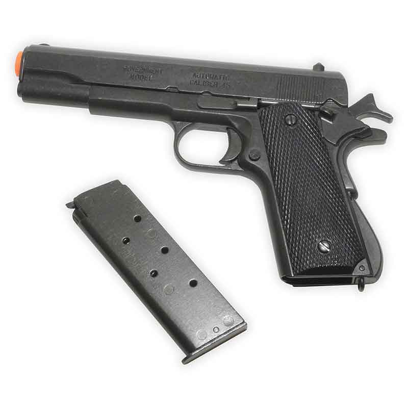 Non-Firing - M1911 Replica - Blued Finish with Scored Grips