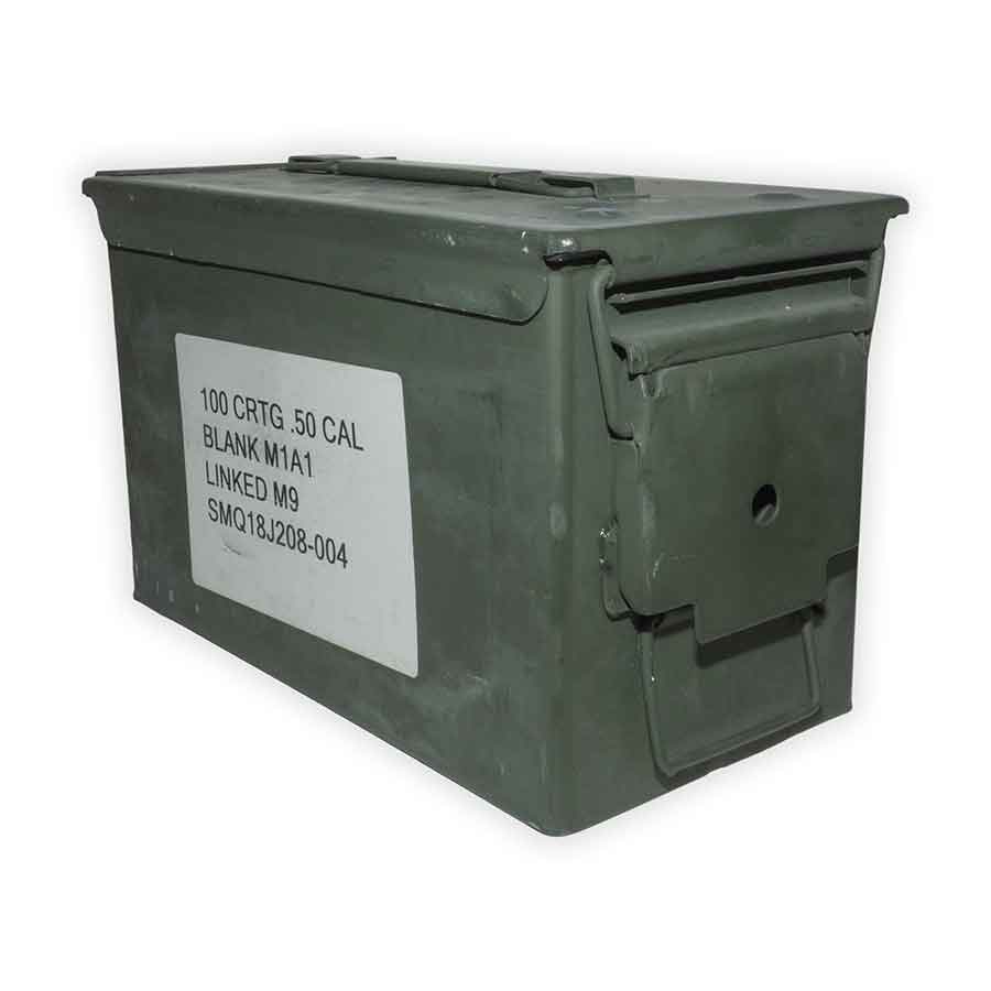 .50 Caliber BMG Linked Blank Ammunition (Box of 100)