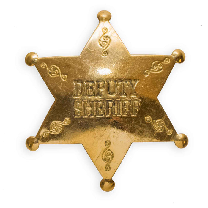 Authentic Props Deputy Sheriff Badge - Authentic Old West Badge - Western Stage Props ...