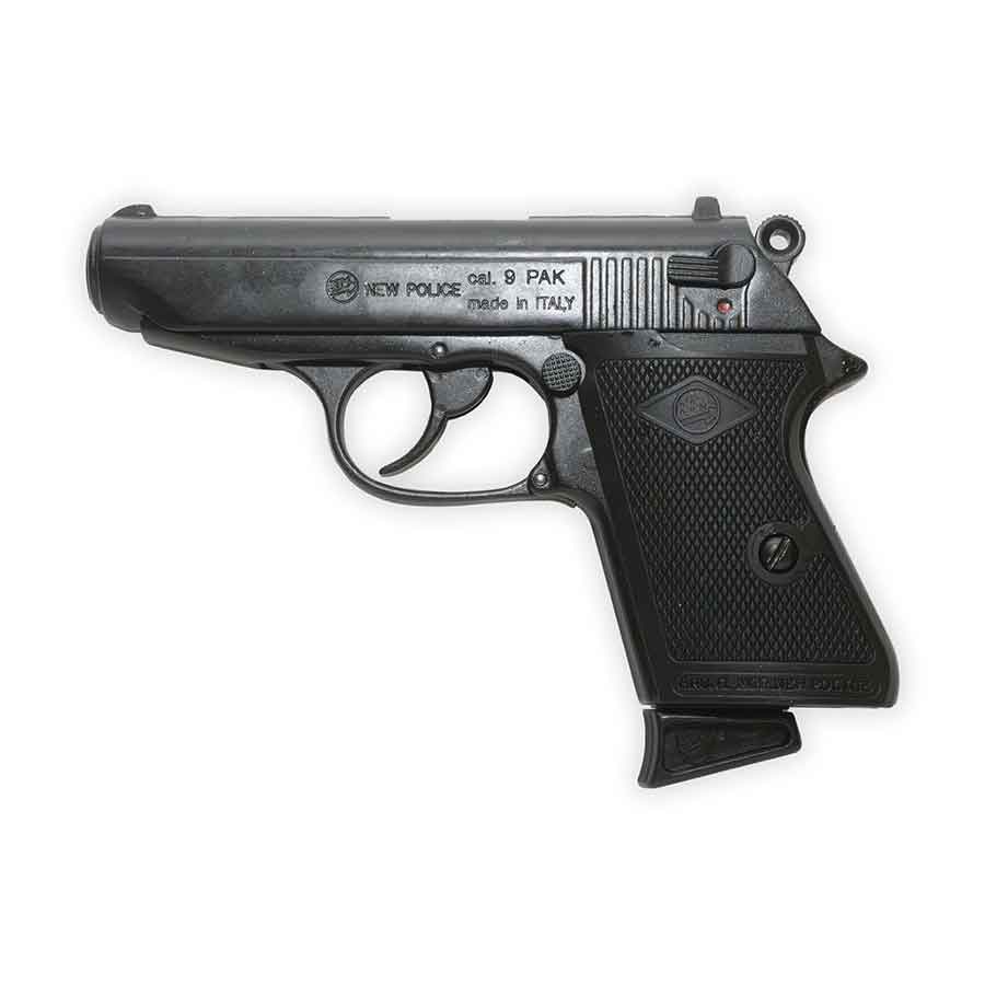 Blank-Firing Bruni Lady K Pistol - Semi-Auto Top-Firing 9mm PAK - Blued Finish
