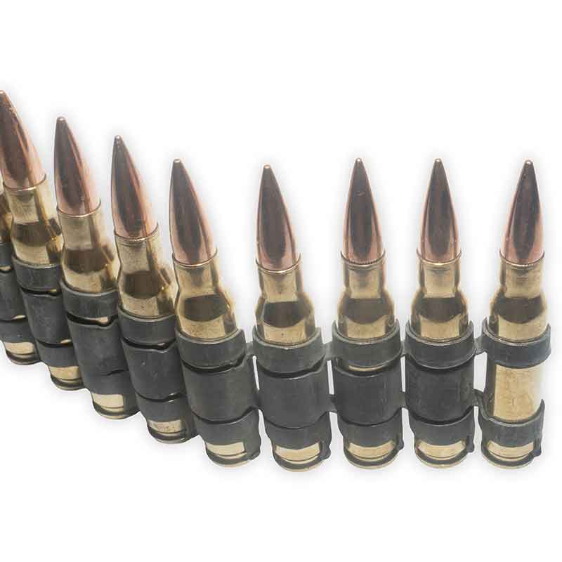 .308 Inert Prop Bullets - Chain of 100 Rounds