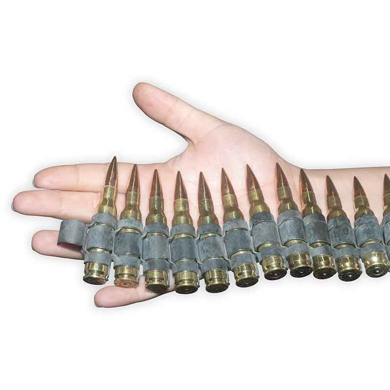 .308 Inert Prop Bullets - Chain of 100 Rounds