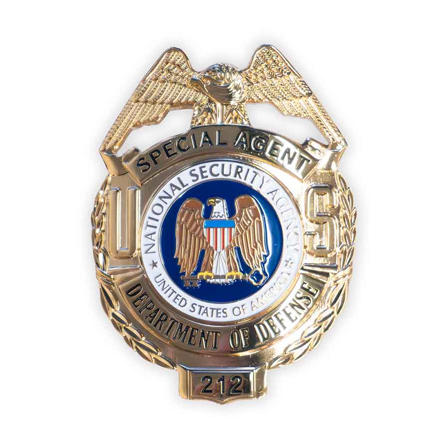 Special Agent Department of Defense Movie Prop Badge