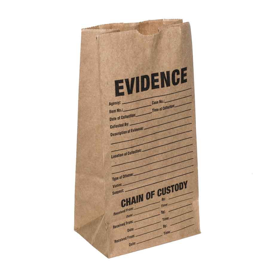 Small Paper Evidence Bag - Set of 3