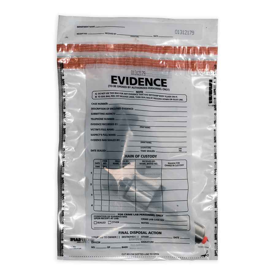Large Plastic Evidence Bag