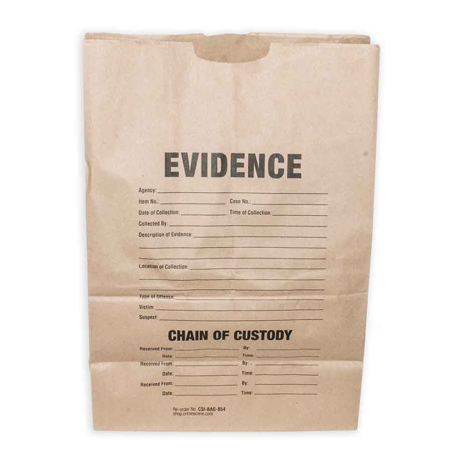 Large Paper Evidence Bag - Set of 3