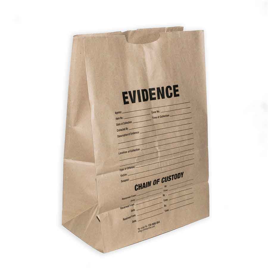 Large Paper Evidence Bag - Set of 3
