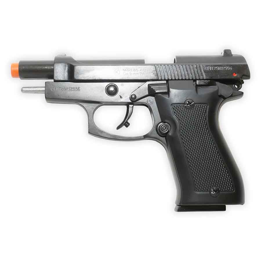 Blank-Firing Kimar Model 85 Pistol - Semi-Auto Front Firing - 9mm PAK Blued Finish
