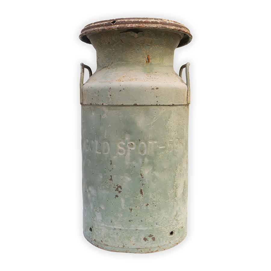 Antiqued Milk Jug Rental Prop