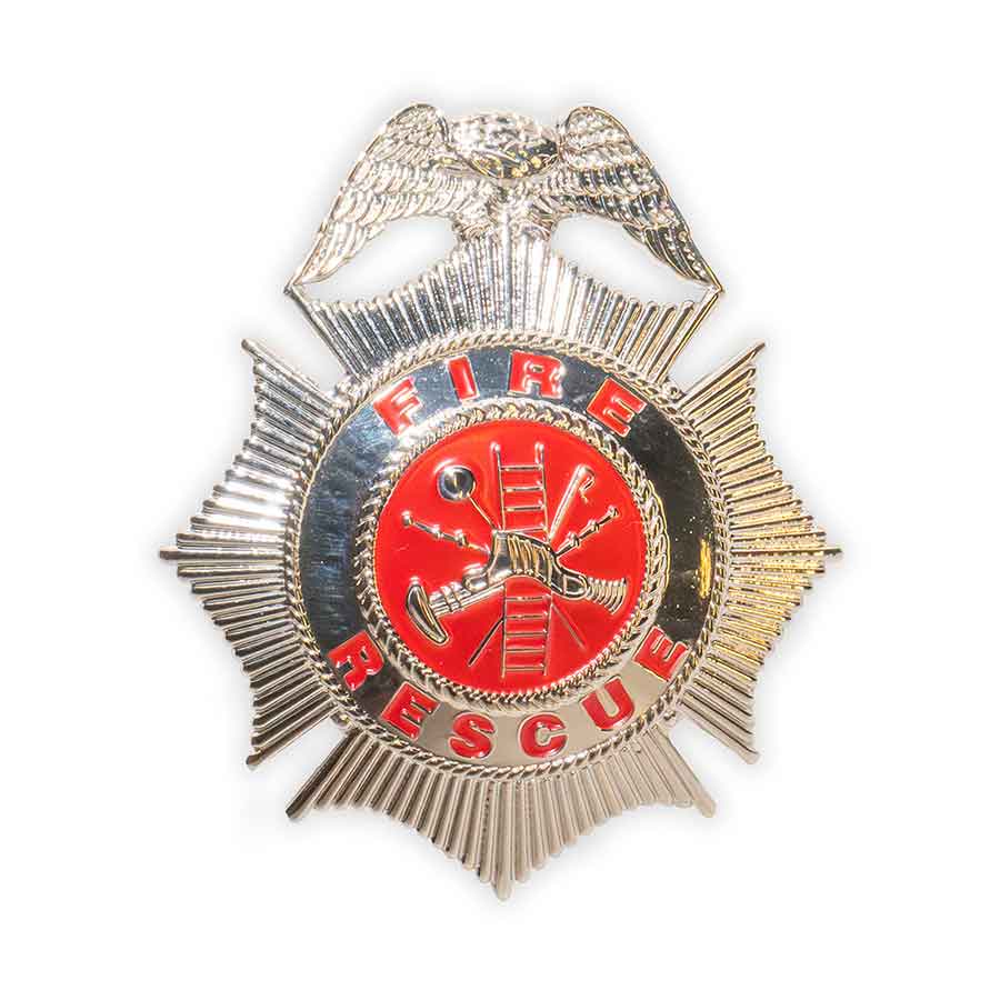 Fire Rescue Prop Badge