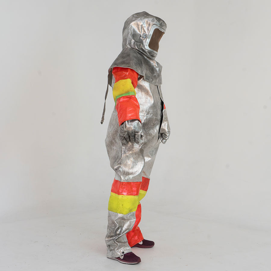 Silver Flame Resistant Suit Rental Costume