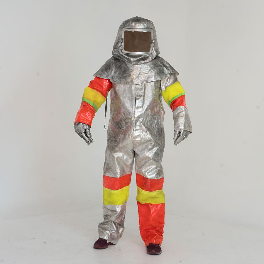 Silver Flame Resistant Suit Rental Costume