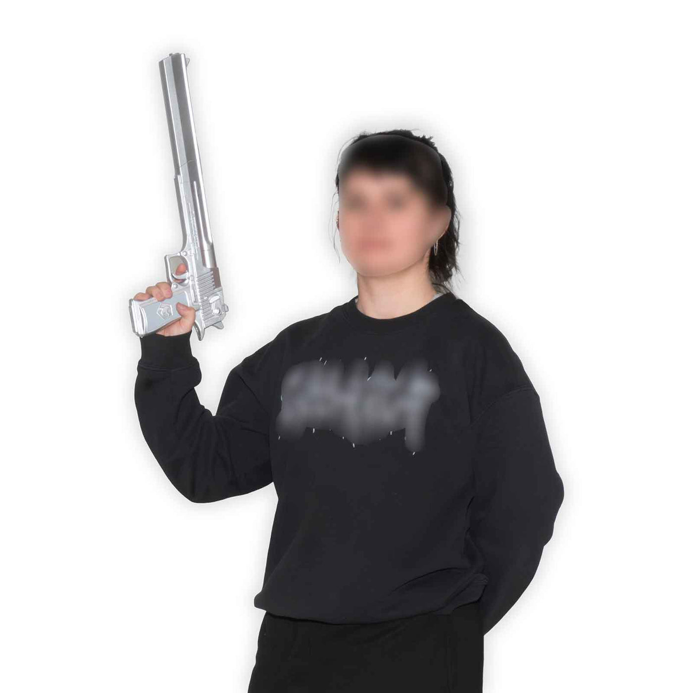 Silver "Peacemaker" Pistol Prop Gun