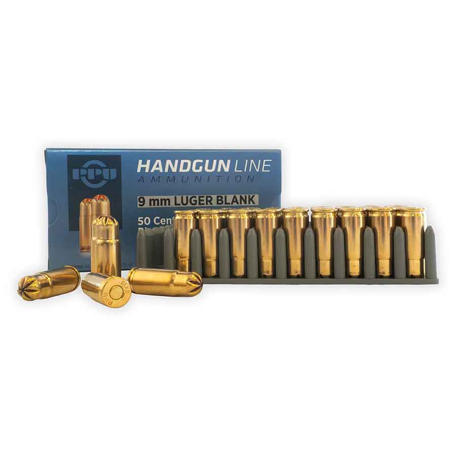 9mm Luger blank ammo cartridges for real guns by Prvi Partizan