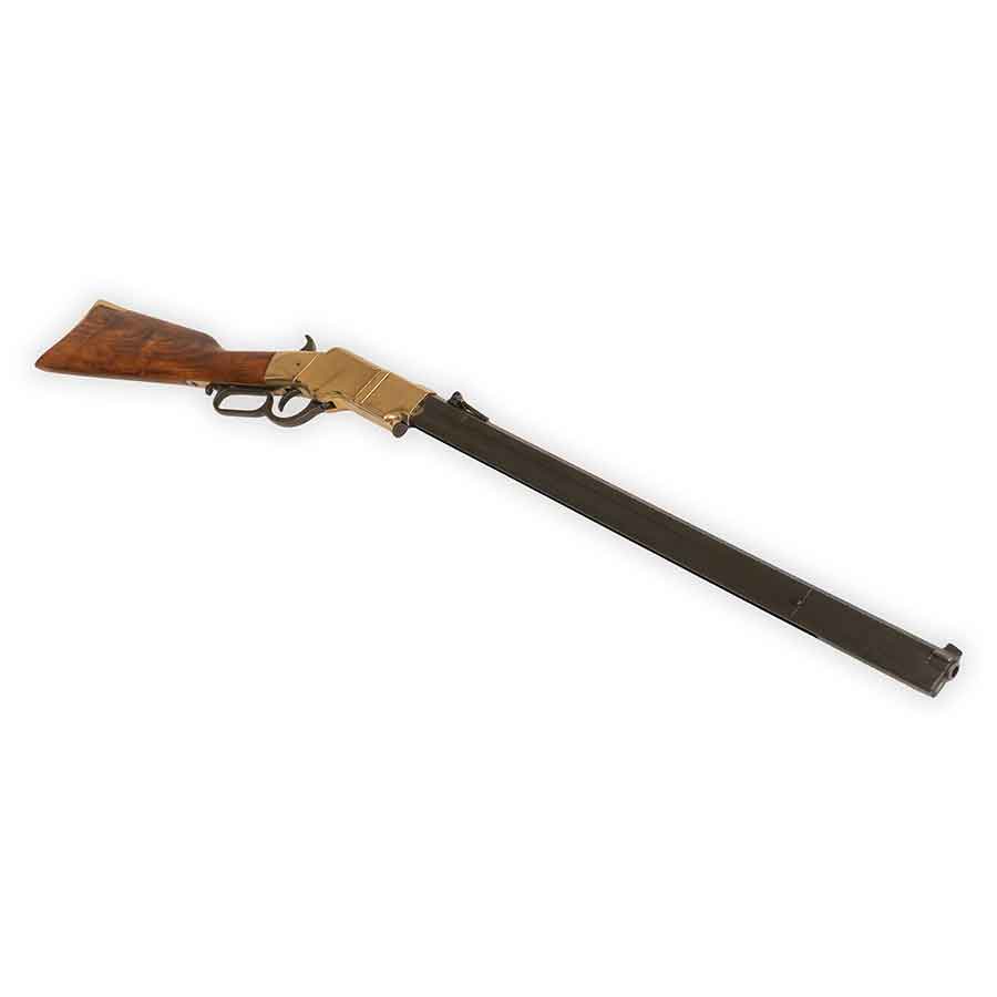 Non-Firing Henry Rifle Replica - Brass Finish - Denix · Western