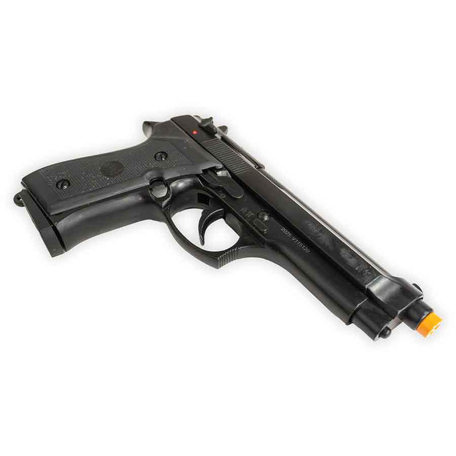 Blank-Firing Bruni Model 92 Pistol - Semi-Auto Front-Firing 9mm PAK - Black Finish