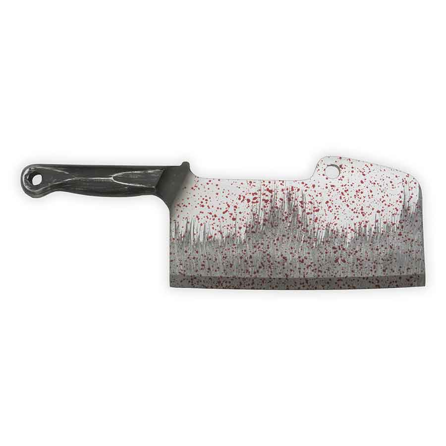 Large Bloody Meat Cleaver