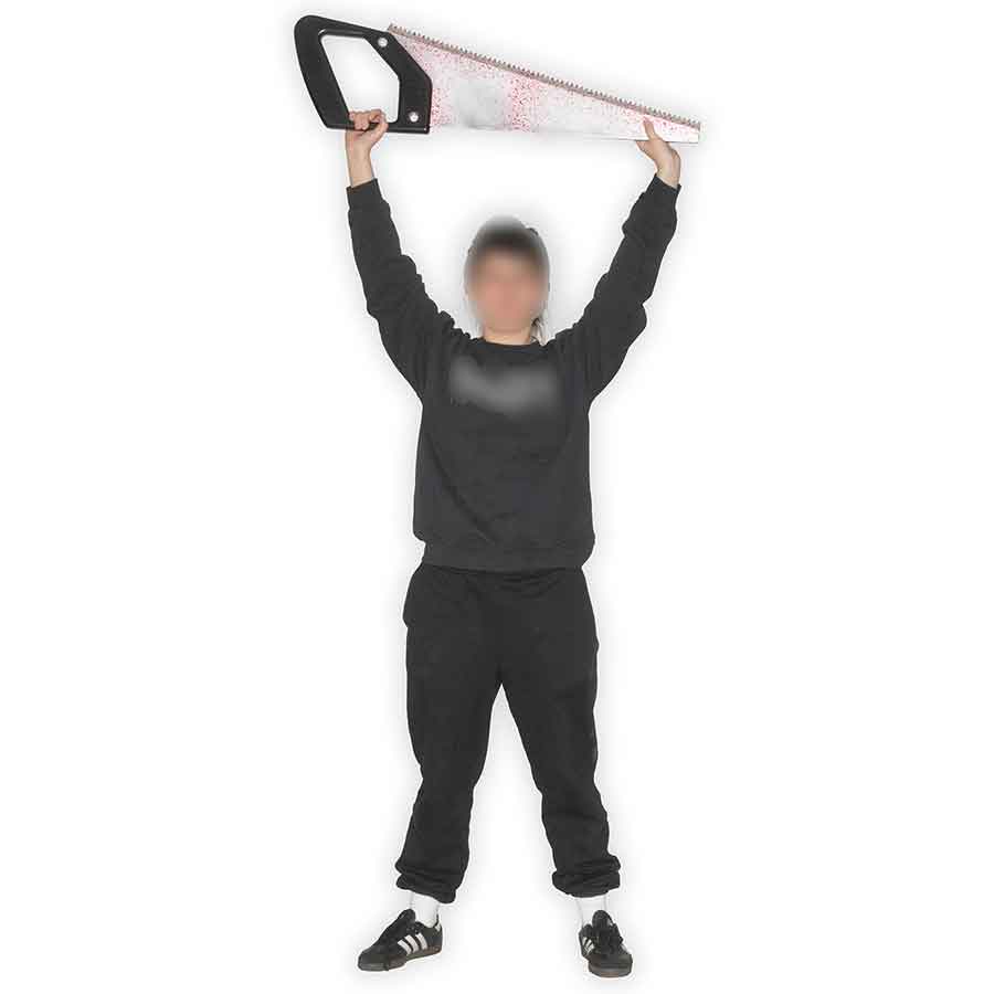 Large Bloody Saw Foam Prop