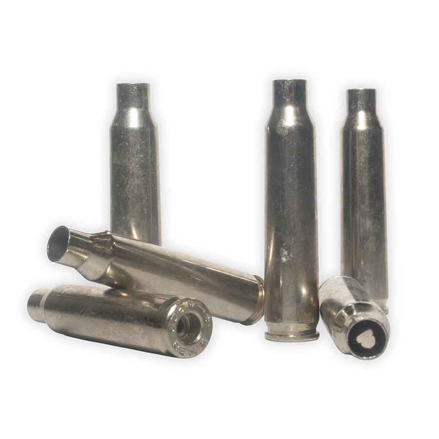 .223 Empty Nickel Plated Brass Cartridges