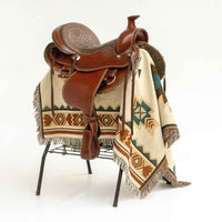 Western Saddle With Stand Rental Prop