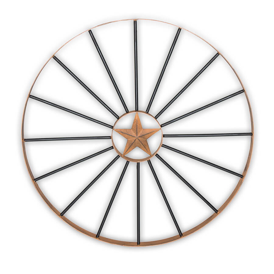 Wagon Wheel Metal Rental Prop