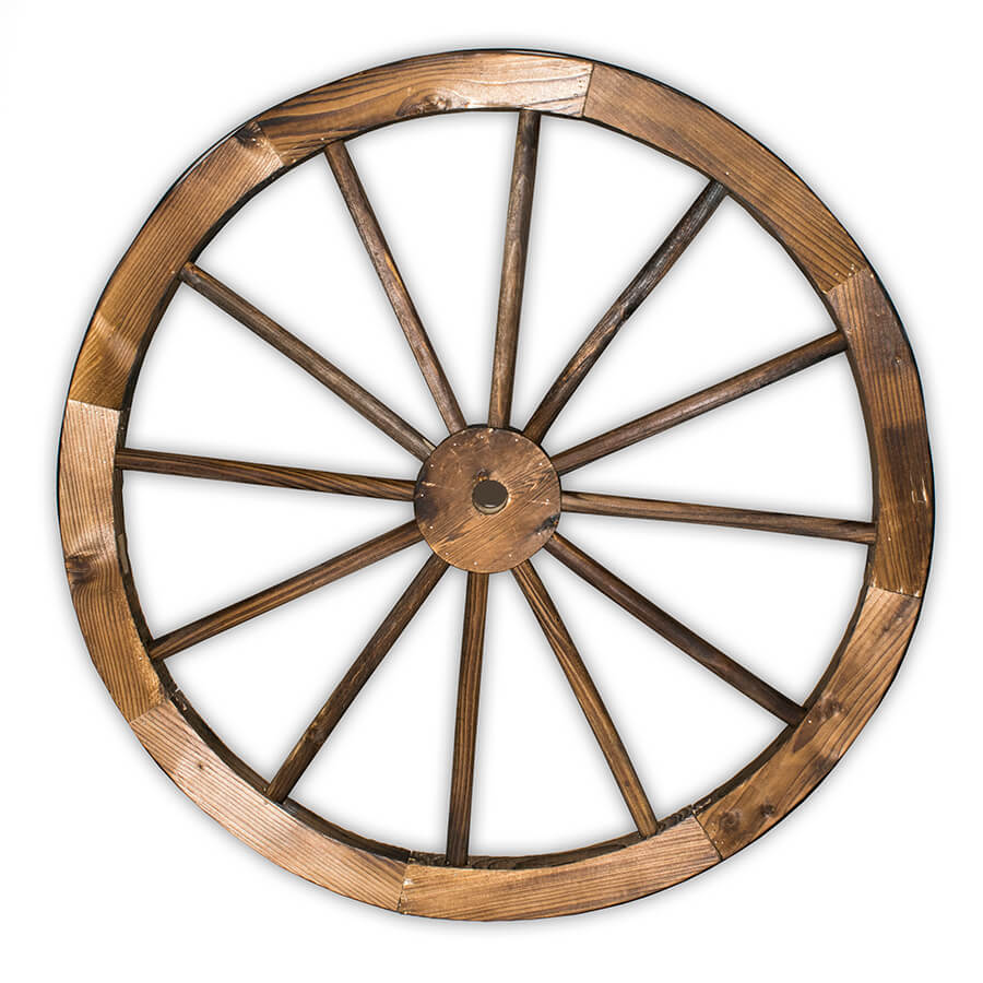 Wagon Wheel Wood Rental Prop