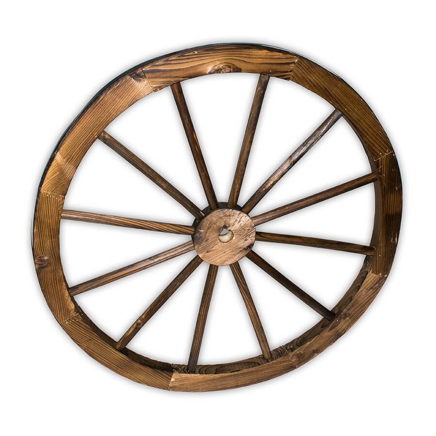 Wagon Wheel Wood Rental Prop