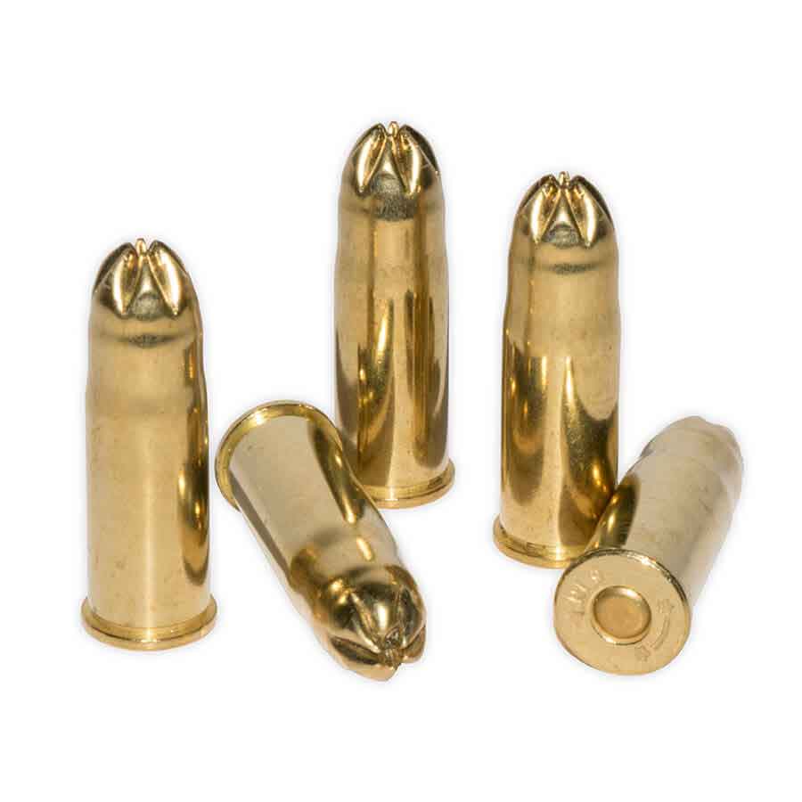 5 units of brass 5-in-1 blank ammunition. 